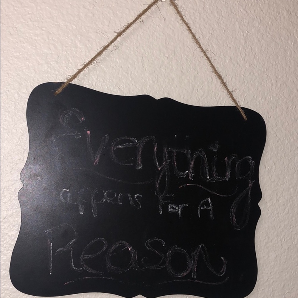 chalkboard sign